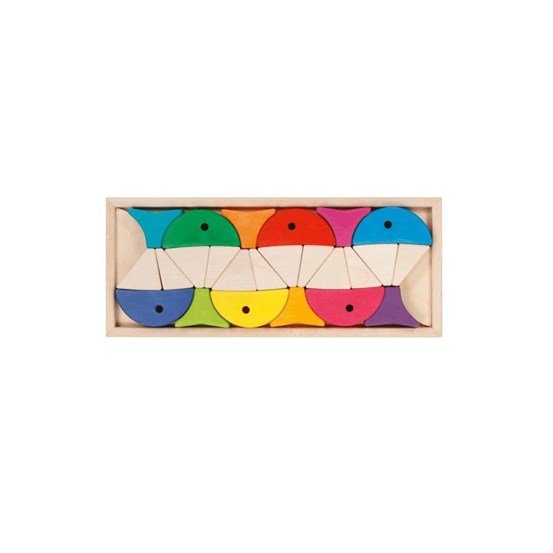 Juego Goki 58472 Clasificación y Bloques de Construcción – 6 Peces