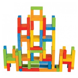 Juego de las sillas de Goki. juego de construcción