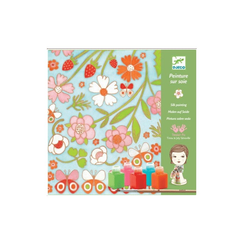 Djeco Peinture sur soie Papillons – Set pintura sobre seda