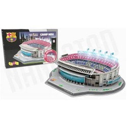 Puzzle 3D Camp Nou LED – Nanostad, iluminación incluida