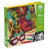 Djeco Funny Freaks – kit 3D para colorear monstruos con gafas 3D
