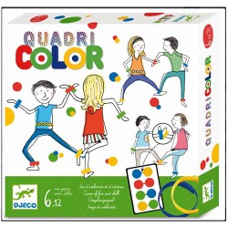 Quadri Color Connect – Djeco DJ08447 juego de rapidez y coordinación