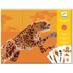 Jaguar Gigante 3D Origami Djeco DJ09678 – decoración creativa