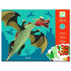 Dragón Gigante 3D Origami Djeco DJ09677 – manualidad creativa