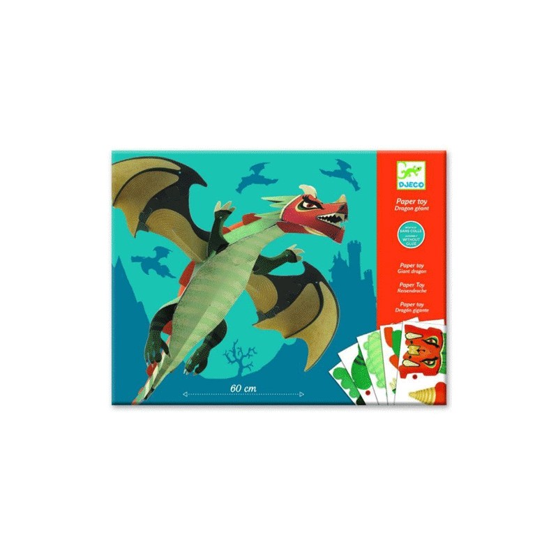 Dragón Gigante 3D Origami Djeco DJ09677 – manualidad creativa Dragón Gigante 3D Origami Djeco DJ09677 – manualidad creativa
