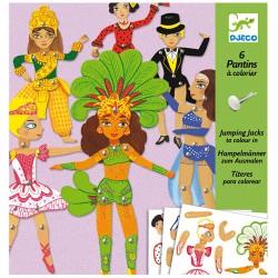 Set Djeco DJ09681 crea muñecas danzantes tras colorear y montar