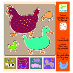 Plantillas Granja DJeco DJ08815 – 5 plantillas con animales de granja