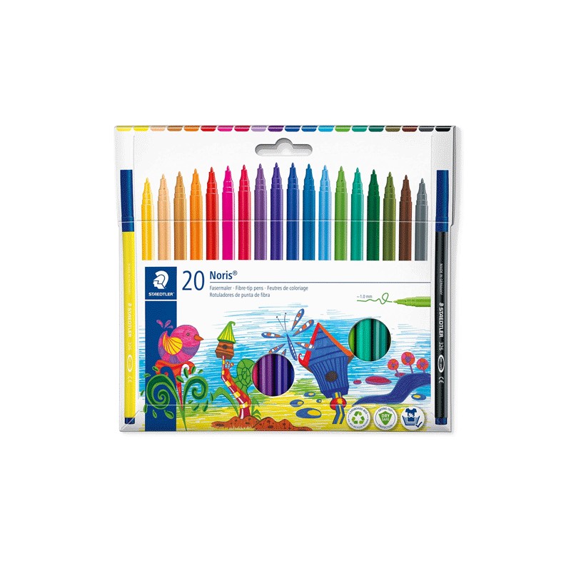 Rotuladores Staedtler punta de fibra (fibre-tip) 326 S20