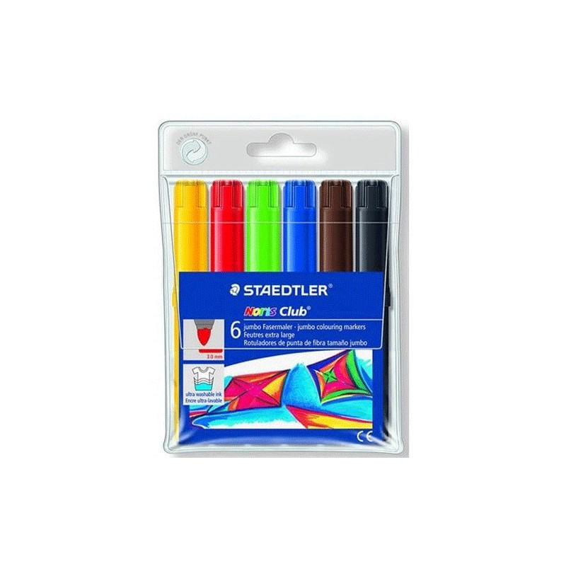Staedtler Noris 340 WP6 – Set 6 rotuladores fibre-tip