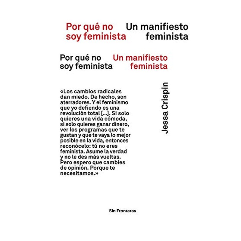 Libro Por qué no soy feminista de Jessa Crispin, ensayo crítico sobre feminismo y sociedad actual