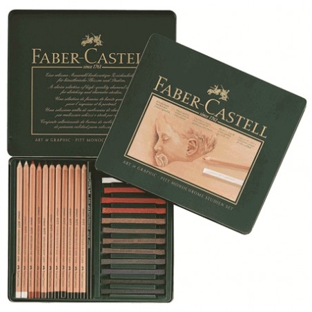 Set Pitt Faber Castell lápices y tizas pastel