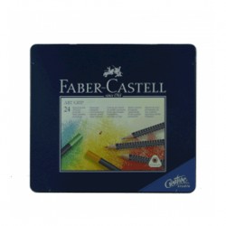 Caja metal 24 lápices Art Grip Faber Castell